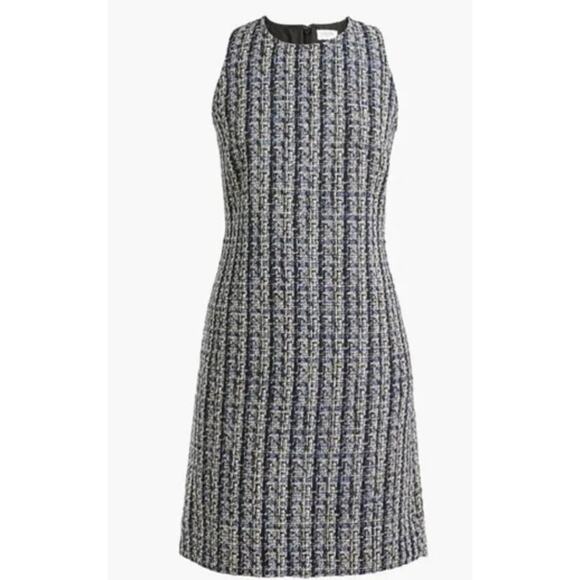 J.Crew - Tweed shift dress / 4 / blue - Picture 3 of 9